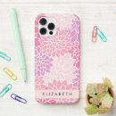 Search for pink dahlia iphone cases Pattern of flowers
