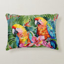 Search for green parrot cushions Red and green