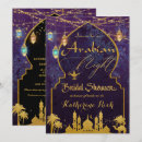 Search for arabian nights bridal shower invitations For her