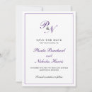 Search for royal purple save the dates Simple