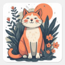 Search for minimalist cat stickers Illustration