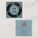 Search for record business cards Retro