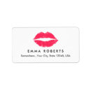 Search for kiss return address labels Makeup artist
