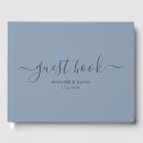 Search for dusty blue guest books Calligraphy