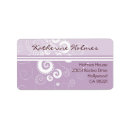 Search for purple dots return address labels White