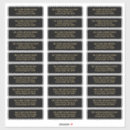 Search for return address labels Black