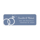 Search for bands return address labels Dusty blue