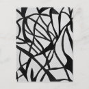 Search for black and white abstract art postcards Minimalist
