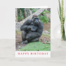Search for gorilla birthday cards Animals