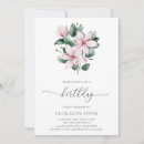 Search for magnolia birthday invitations Pink