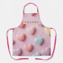 Search for soft hearted aprons Pastel
