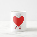 Search for cute heart shape mugs Red