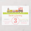 Search for train 3rd birthday invitations Third