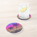 Search for palm tree sandstone coasters Blue