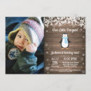 Search for penguin boy birthday invitations Winter onederland