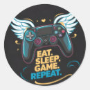 Search for eat sleep game stickers Gaming