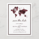 Search for adventure save the dates World map