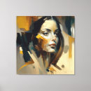 Search for abstract portrait canvas prints Face