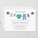 Search for clothesline baby boy shower invitations Cute