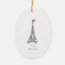 Search for french flag christmas tree decorations Eiffel tower
