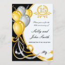 Search for 15th anniversary invitations Gold