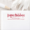 Search for happy return address labels Calligraphy