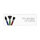 Search for paint brush return address labels Artist