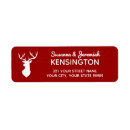 Search for western country return address labels Red