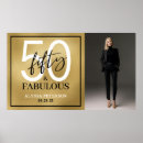 Search for gold 50th birthday party posters Minimal typography simple