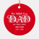 Search for in memory of dad christmas tree decorations Father