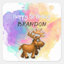 Search for moose cartoon stickers Birthday