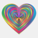 Search for heart rainbow stickers Psychedelic