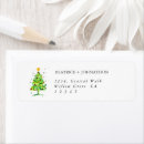 Search for whimsical tree return address labels Modern