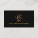 Search for electronics repair business cards Electrician