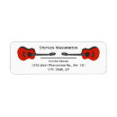 Search for bands return address labels Guitars