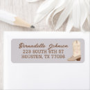 Search for cowboys return address labels For her