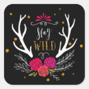 Search for wild deer stickers Antlers
