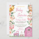 Search for farm baby girl shower invitations Rustic