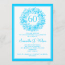 Search for turquoise 60th birthday invitations Sixtieth