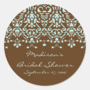Search for aqua damask stickers Bridal shower