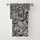 Search for black and white abstract bath towels Lines