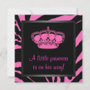 Search for zebra baby girl shower invitations Pink