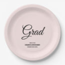 Search for pink graduation plates High school graduate