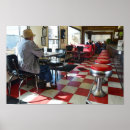 Search for vintage diner posters Red