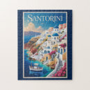 Search for santorini puzzles Retro vintage travel