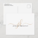 Search for fancy initial postcards For her