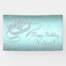 Search for teal birthday banners Sweet 16