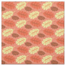 Search for oak leaf fabric Orange