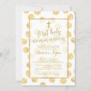Search for gold first communion invitations Holy