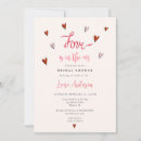 Search for love is in the air bridal shower invitations Watercolor